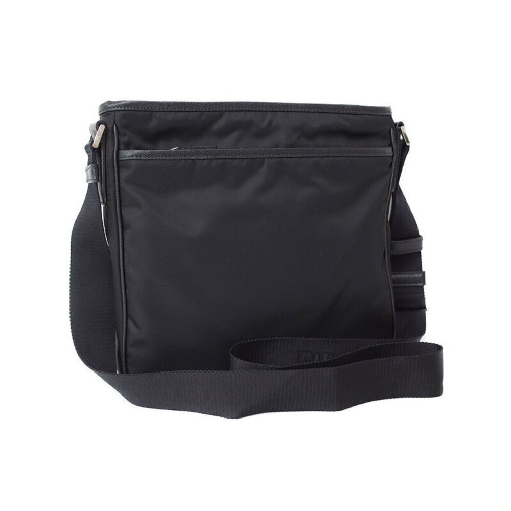 Prada ReNylon Saffiano Leather shoulder Messenger Crossbody bag Black - Picture 2 of 5